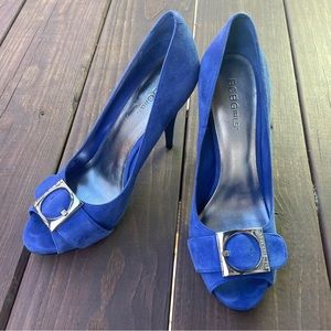 BCBGirls Bianca Blue Suede Heels